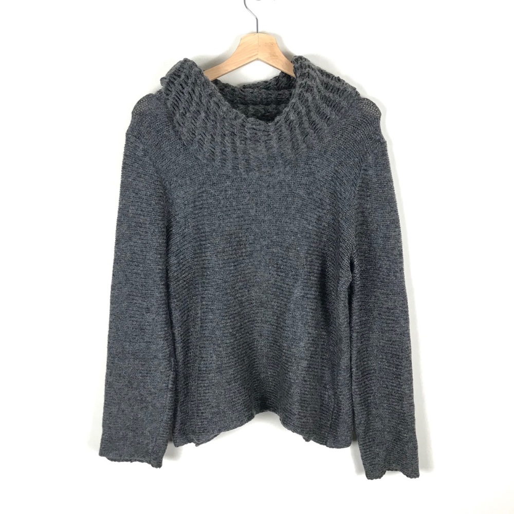 Eileen Fisher Gray Cowl Neck Sweater